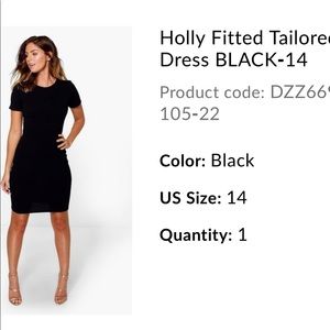 Holly tailored fitted dress